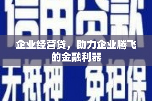圣安多尼堂区企业经营贷，助力企业腾飞的金融利器