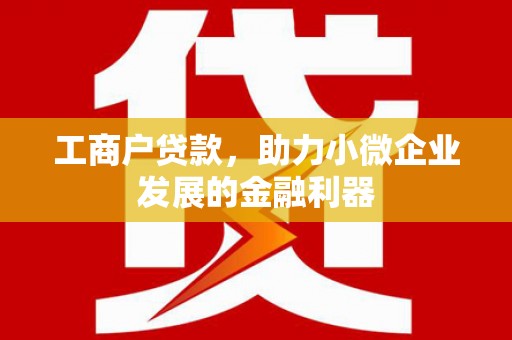 圣安多尼堂区工商户贷款，助力小微企业发展的金融利器