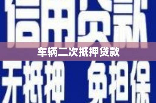 圣安多尼堂区车辆二次抵押贷款