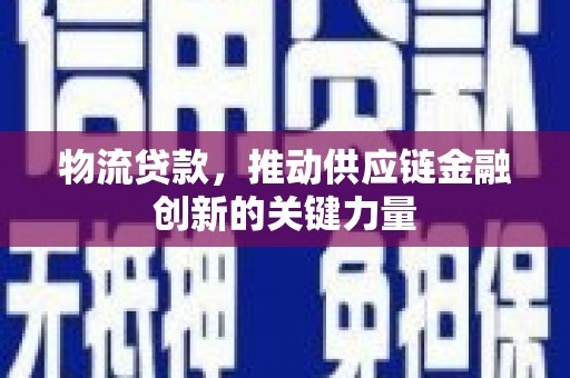 圣安多尼堂区物流贷款，推动供应链金融创新的关键力量