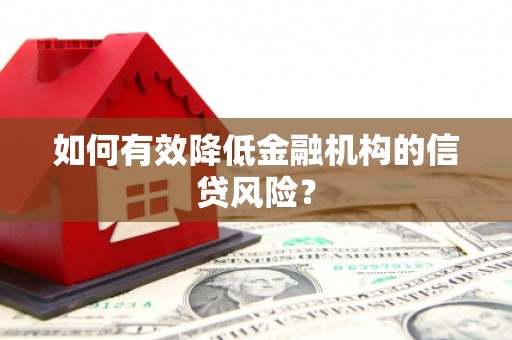 圣安多尼堂区如何有效降低金融机构的信贷风险？