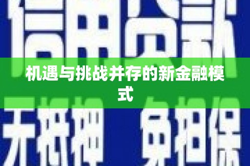 圣安多尼堂区机遇与挑战并存的新金融模式