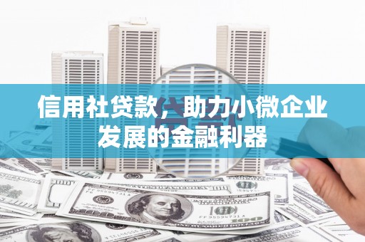 圣安多尼堂区信用社贷款，助力小微企业发展的金融利器